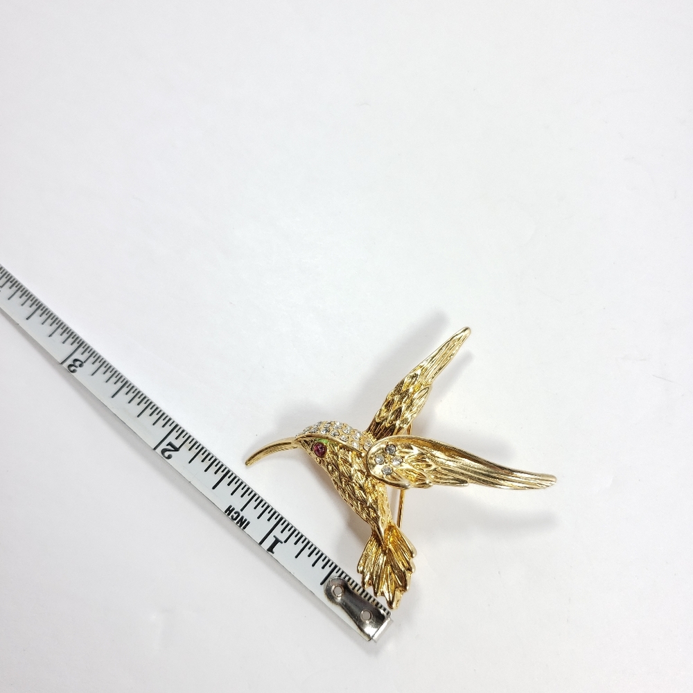 Hummingbird brooch - Picture 5 of 7